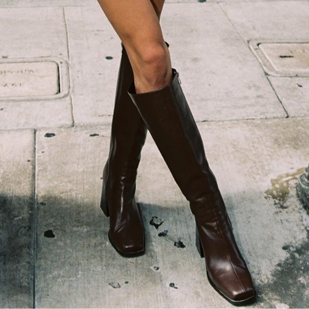 renzo leather boots | princess polly
